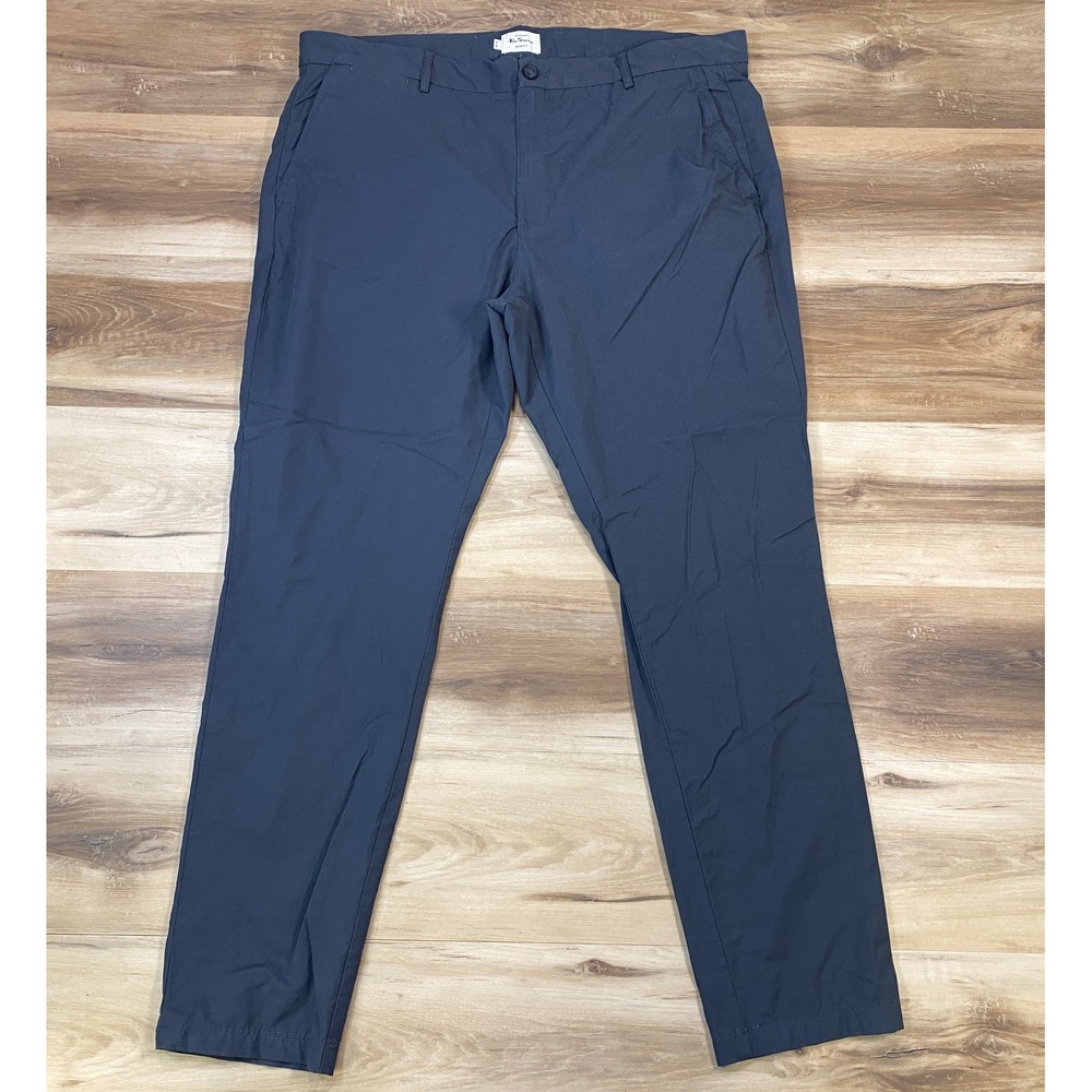 Ben Sherman Chinos Men 40x32 Slim Fit Cotton Nylon Stretch Gray Minimalist Pants